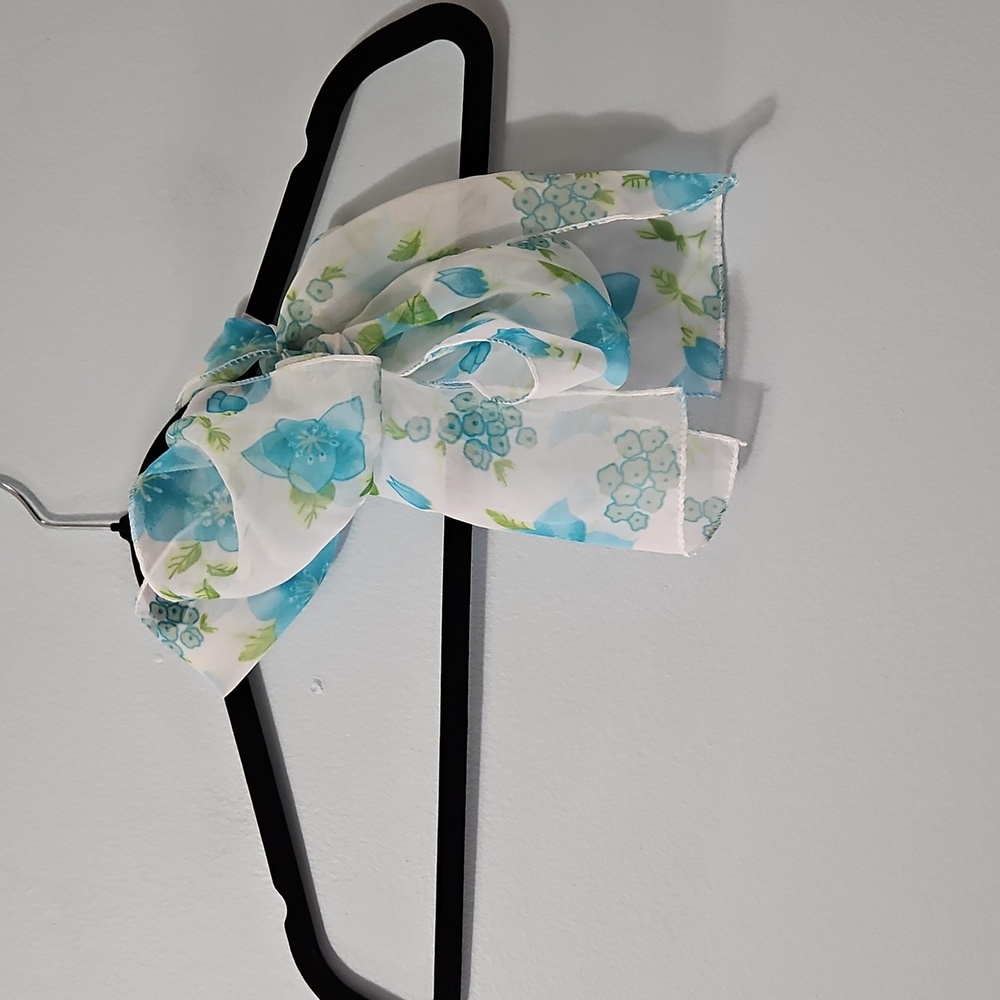 Floral Sheer Long Scarf 5.5x60